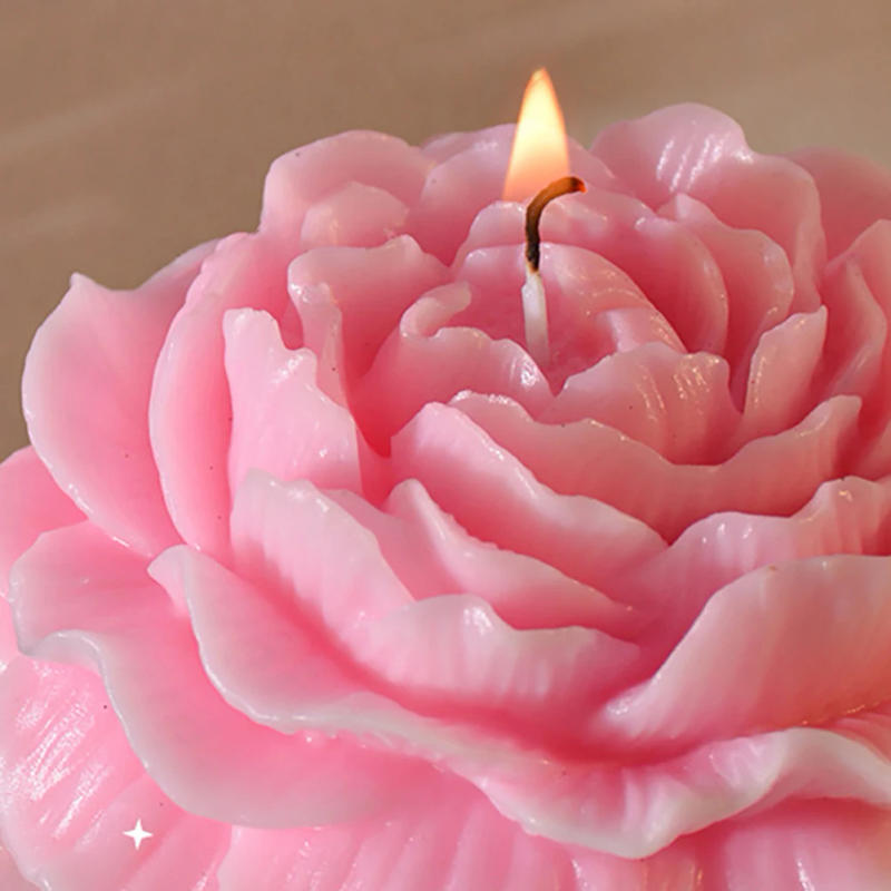 Description Picture 5 of item3D Flower Silicone Mold Resin Candle Die Chocolate Cake Soap Candle Making DIY Craft Gift for Wedding Party Decorations