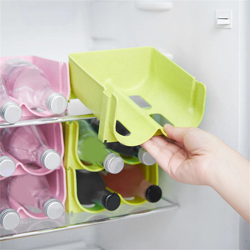 Description Picture 6 of itemCan Beverage Organize Plastic Fridge Drink Storage Box Refrigerator Storage Basket Box Home Kitchen Fridge Organizer Shelves