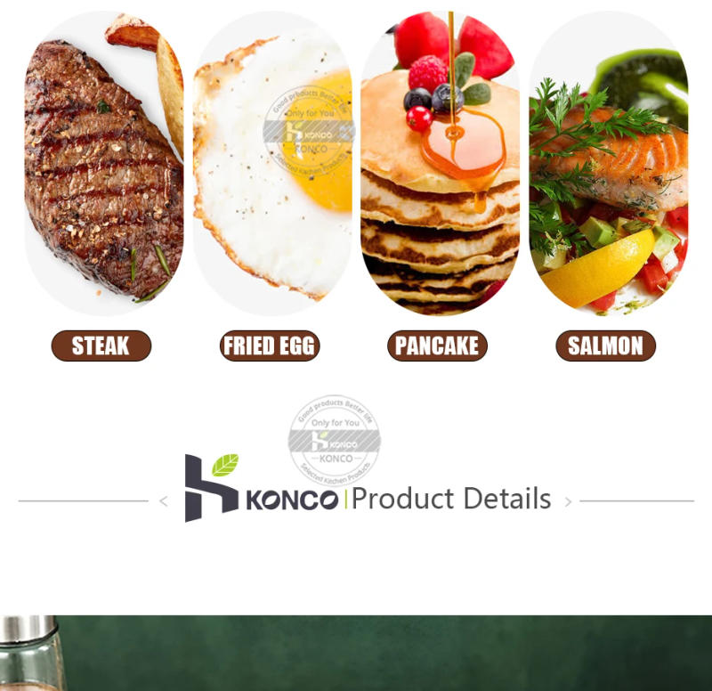 Description Picture 5 of item304 Stainless Steel Frying Pan Un-coated Flat Pan Household Pot for Gas and Induction Cooker Flat Pan No Rust Wok 22/26/28cm