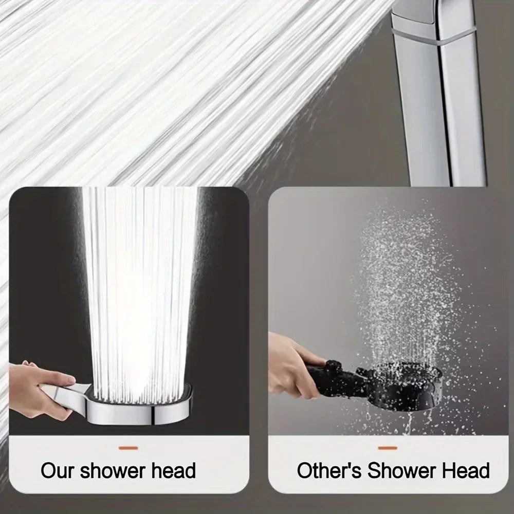 Description Picture 4 of itemLarge Panel 3Modes Adjustable Home Shower Head High Pressure Massage ShowerHead Filter Bathroom Accessories Rain Shower Head