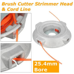 Universal Trimmer Head Aluminium Alloy Nylon Brush Mower Head Bump Spool Grass Brush Cutter Lawn Mower Garden Home Cutting