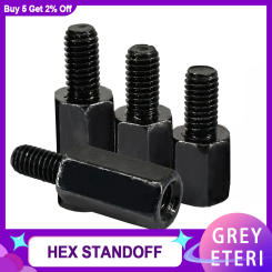 M3 M4 304 Iron black Stainless Steel Hex Motherboard Standoff Female Column PCB Support Spacing Screw Rack Mount Pillars Bolt