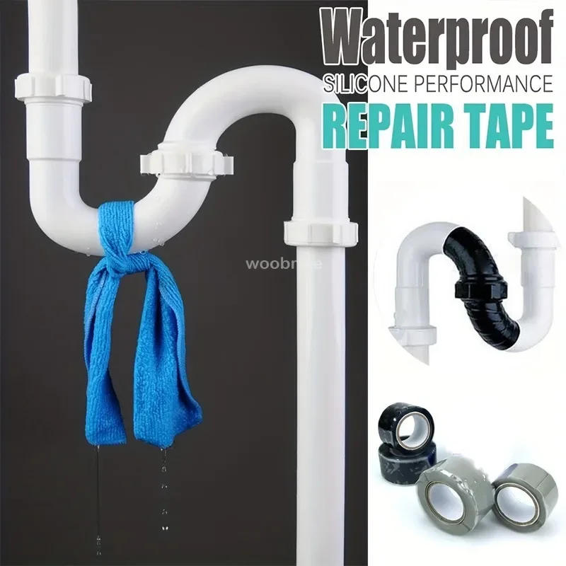 Description Picture 5 of itemSuper Strong Waterproof Stop Tape Leaks Seal Repair Performance Silicone Adhesive Insulating Duct Water Pipe Repair Tapes