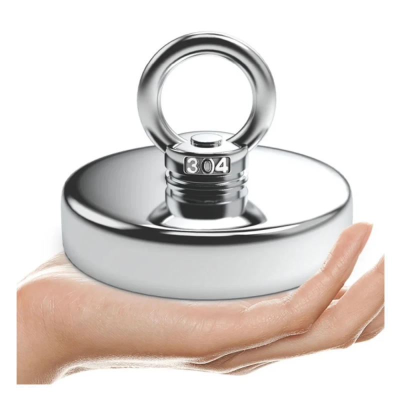 Description Picture 2 of itemSuper Strong Magnets Set Magnet With Countersunk Hole Eyebolt Magnetic Hooks Salvage Fishing Magnet Pot Strong Neodymium Magne