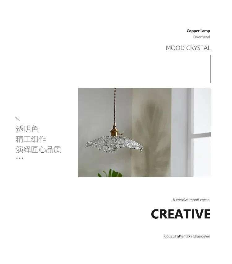 Description Picture 4 of itemVintage Pendant Lights Flower Glass Hanging Lamps Home Decoration Lighting Living Room Bedroom Bedside Light Fixture Indoor Shop