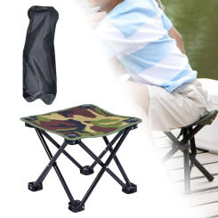 Fold Camping Stool Lightweight Camping Furniture Ottoman Portable Footstool for Outdoor Sports Hiking Walking Patio Traveling