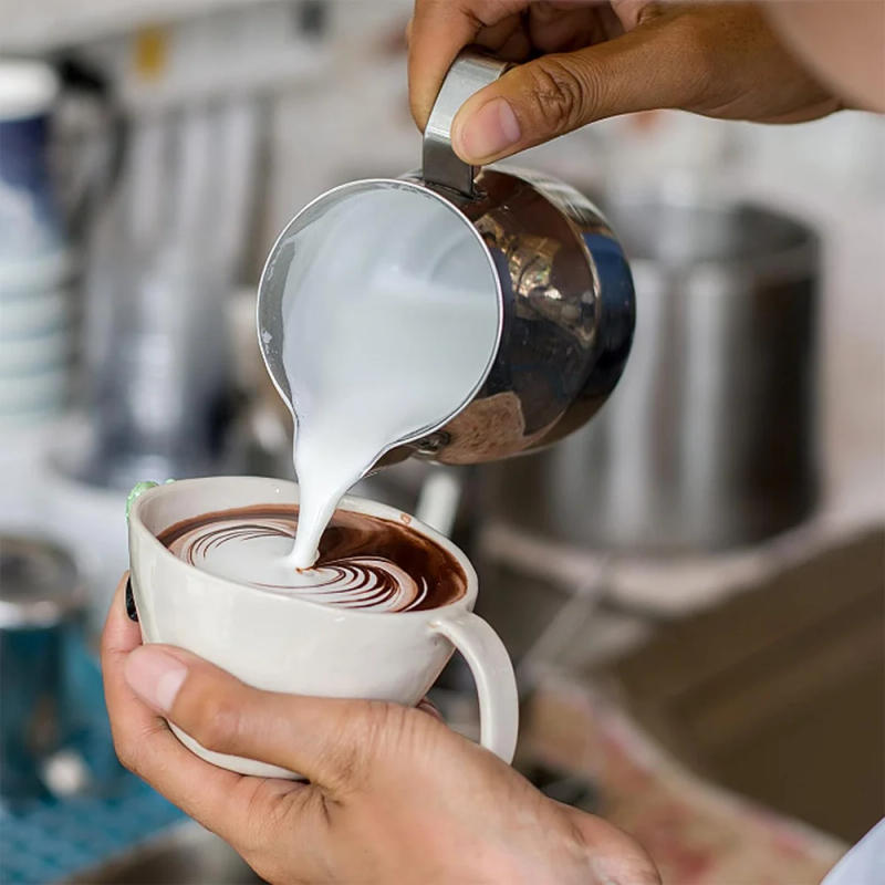 Description Picture 2 of itemMilk Frother Jug 350ml Art Pitcher Stainles Steel Coffee Frother Cup Barista Latte Art Jug Espresso for Cappuccino Accessorie