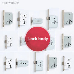 High Quality Bedroom Door Lock Body Single Tongue Door Lock Room Door Locks Bathroom Lock Core Household Door Hardware