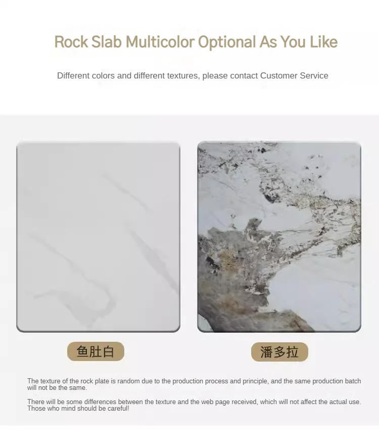 Description Picture 4 of item2pcs Modern Gold White Round Marble Slab Coffee Table Set Wooden Furniture Luxury Center Table For The Living Room