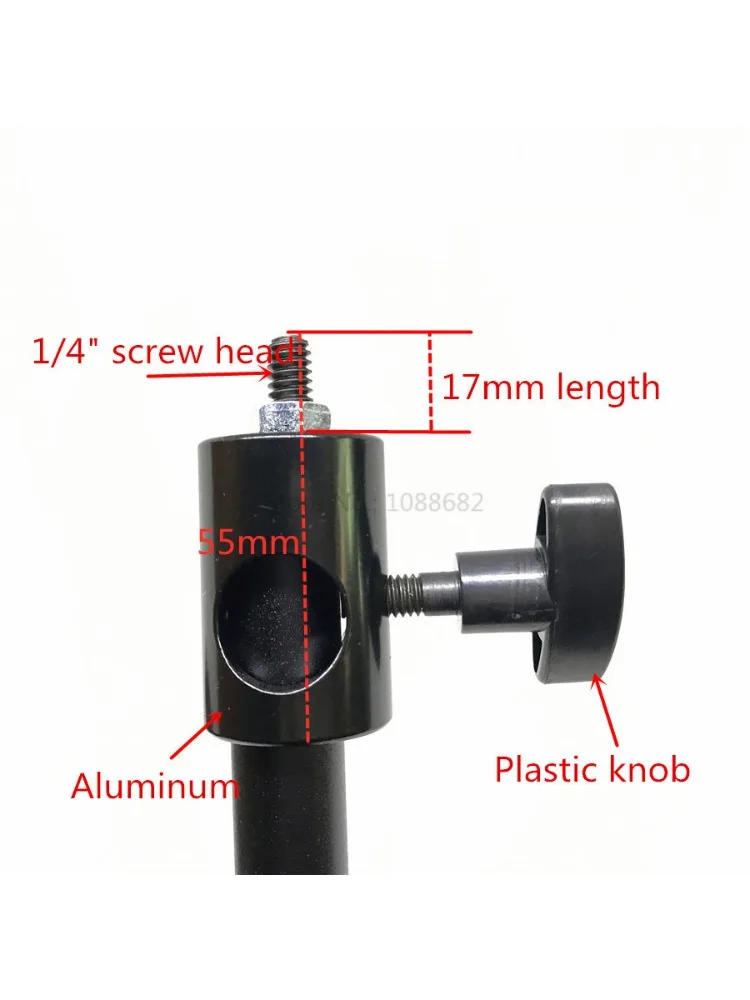 Description Picture 3 of itemTripod Head Adapter Light Stand Converter Mount Base to 1/4 for LED Light Monitor Flash Light Photography Accessories