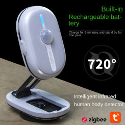 Graffiti Smart ZigBee Human Body Infrared Sensor Rechargeable Detector Pir Need to Cooperate with Smart Gateway