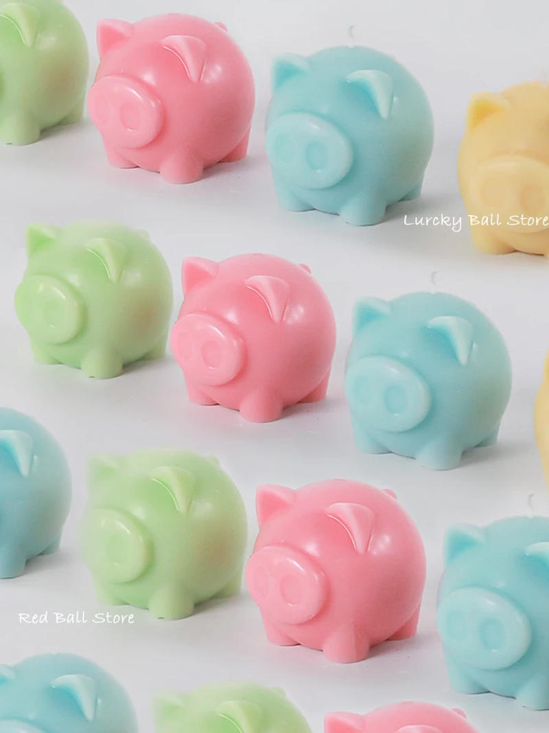 Description Picture 2 of item3D Cartoon Pig Candle Silicone Mold New Piggy Soap Resin Plaster Making Tool Cute Animal Chocolate Ice Cube Mold Desk Decor Gift