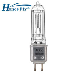 HoneyFly GKV 64716 Studio Halogen Lamp Bulb G9.5 230V 600W Stage Light Aluminum Lamp Holder Photographic Lamp for Studio
