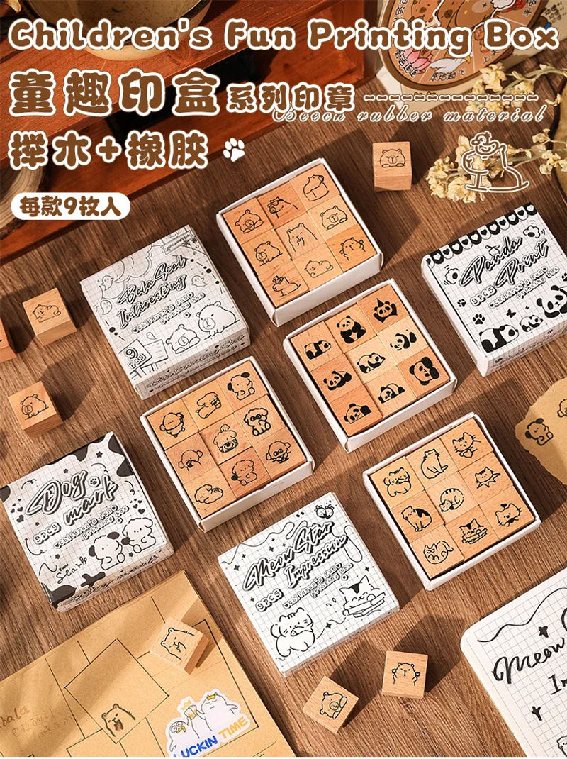 Description Picture 2 of item9  Funny child signet cartoon creativity DIY handmade Scrapbooking Material Diary Album Junk Journal Supplies