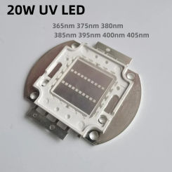 20W High Power Light UV Purple LED 365nm 375nm 380nm 385nm 395nm 400nm 405nm Ultraviolet Bulbs Lamp Chips