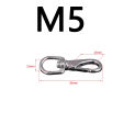 304 Stainless Steel Swivel Lobster Clasp Snap Clip Musketon Hook Carabiner for Keychain Key Fob Chain Ring Bag Hardware