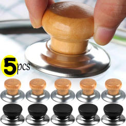 5/1Pcs Universal Pot Lid Handle Knobs Cooking Pan Lid Holding Tops Caps Replacement Heat-Resistant Kitchen Cookware Handgrip