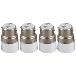 AC 220V B22 to E14 Base Socket Light Lamp Bulb Adapter Holder 4pcs