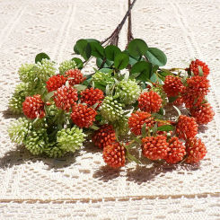 Beautiful small Pineapple Lucky Fruit flower branch artificial flowers Photo props hotel decor flores plastic wreath