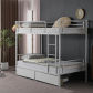 White-with 2 Drawers