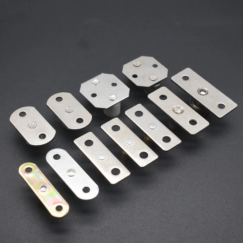 Description Picture 3 of item2pcs Sliding Door Rail System Wheels Shower Door Rollers Silent Guide Pulley Limiter Household Door Hardware Accessories