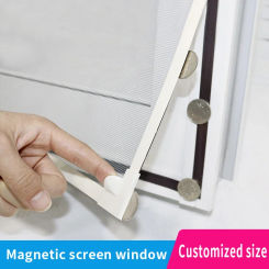 DIY Customized size，Invisible mosquito net window screen，magnet window net anti-mosquito，Self adhesive magnetic screen window