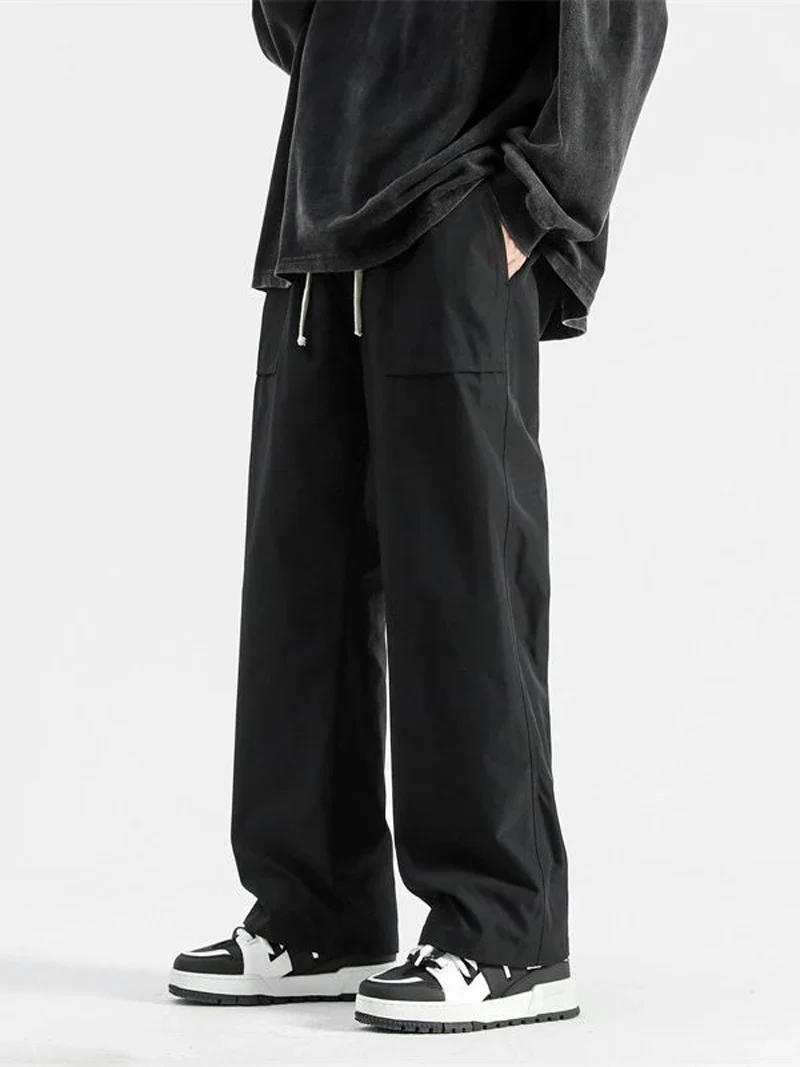 Description Picture 5 of itemPresale ! Street wear Men Cargo Pants Hip Hop Jogger Harlan Pants Male Harajuku Solid Color Casual Sweatpants Woman Black