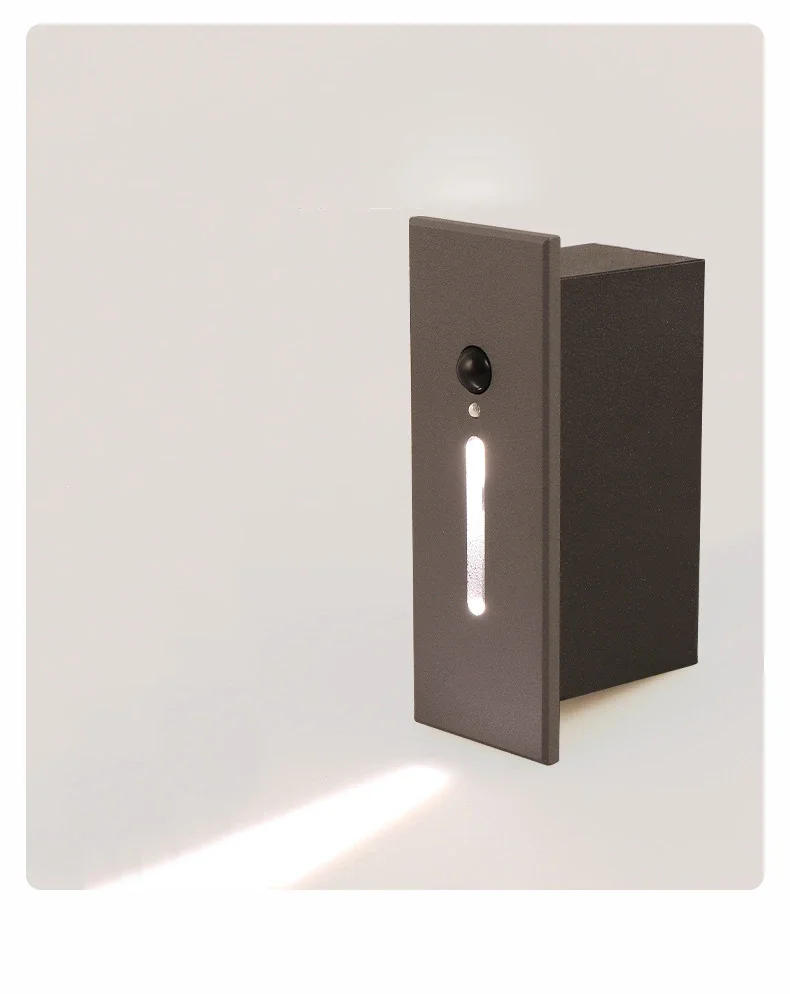 Description Picture 5 of itemLadder Recessed Wall Light Stairs Led Light Sensor Step Lamp AC85-265V Wall Lamp Corridor Lighting Stair Light Motion