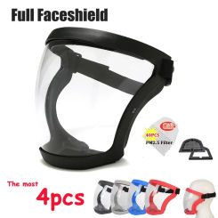 Protection Mask Transparent Facial Protector Face FaceMask Protective Outdoor Safety Mask Head Cover Work Protection Splashproof