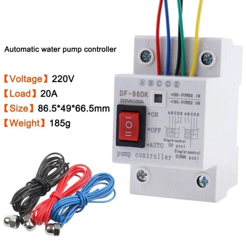 Description Picture 3 of itemDurable Water Level Water Pump Detection DF-96DK Indicator Light 20A 220V 50Hz 50m ABS For Production Equipment