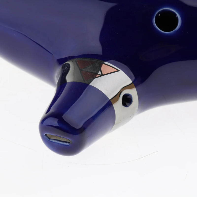 Description Picture 6 of itemCeramic Ocarina 12 Hole Alto C with Song Book with Display Stand Protective Bag Flute Music Instrument