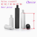 10-50pcs M2 M2.5 M3 M4 M5 M6*L+6 white Or black Male to female nylon standoff Spacer Column Plastic  Screws