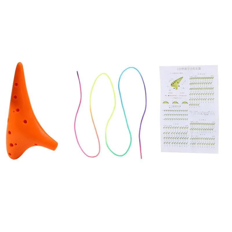Description Picture 3 of item1PC 12-hole Ocarina Resin Plastic Alto C Tuning Ocarina New 12-hole Multicolor Flute Adult Children's Instrument