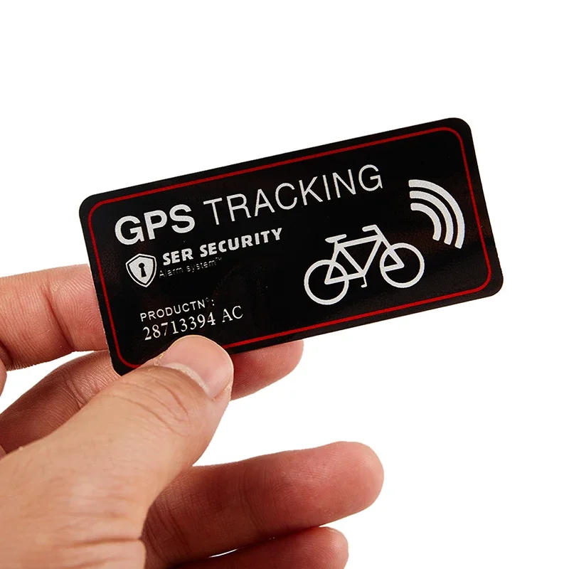 Description Picture 6 of item1set Bicycle GPS Sticker Scooter Motorcycle Anti-Theft Warning Sticker Tracking Reflective Waterproof Paster Bike Accessories