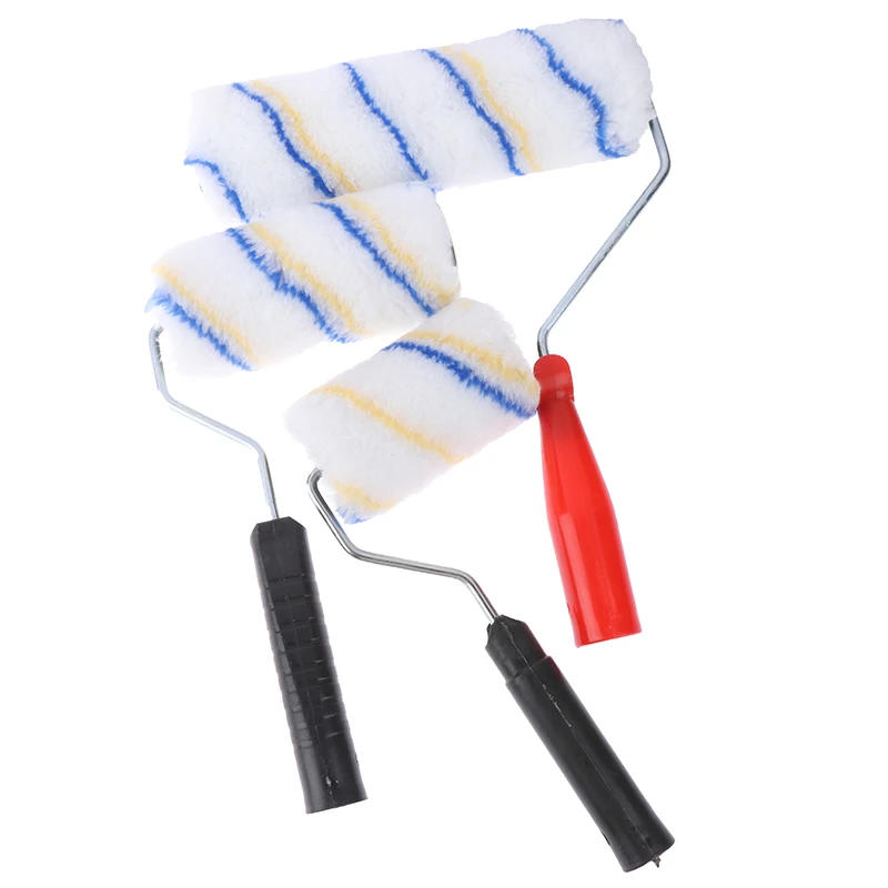 Description Picture 4 of item4” 6"9” Roller Brush Paint Roller Short Long Handle Brush Room Wall Painting
