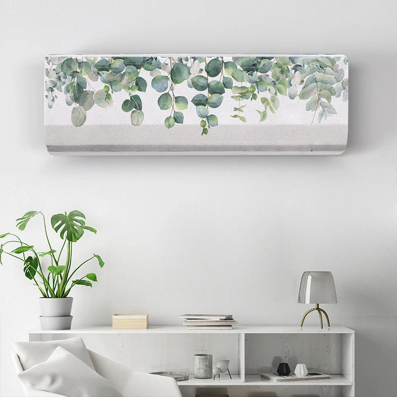 Description Picture 3 of itemPrinted Hanging Air Conditioner Dust Cover Cover Nordic Style Home Decor Printed Air Conditioner Cover Home Decor