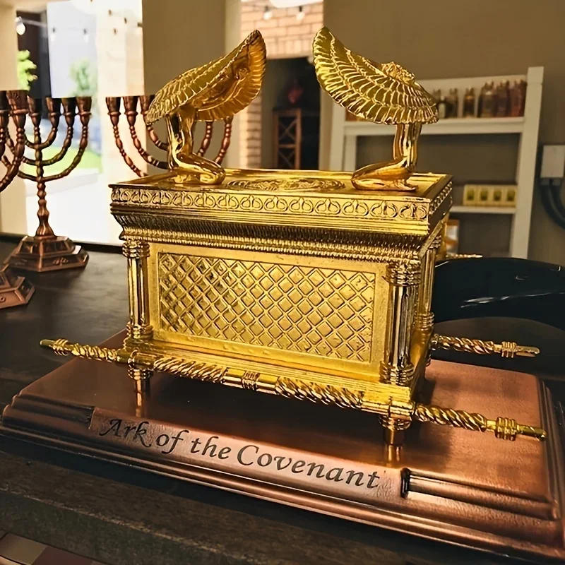 Description Picture 4 of itemThe Ark of The Covenant Historic Model Replica Statue Gold Plated  Home Religious Decoration Collectible Judaism Israel Gift
