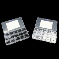 Rubber flat gasket faucet seal silicone rubber nitrile rubber waterproof repair kit stainless gasket PTFE nylon combination ring