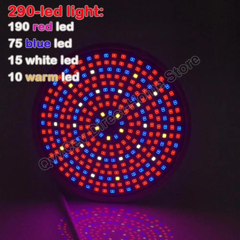 Description Picture 3 of itemE27 Socket Full Spectrum 290 LED Grow Light Bulb Plant Growing Lamp Hydroponic System for Indoor Flower Vegetable Plants