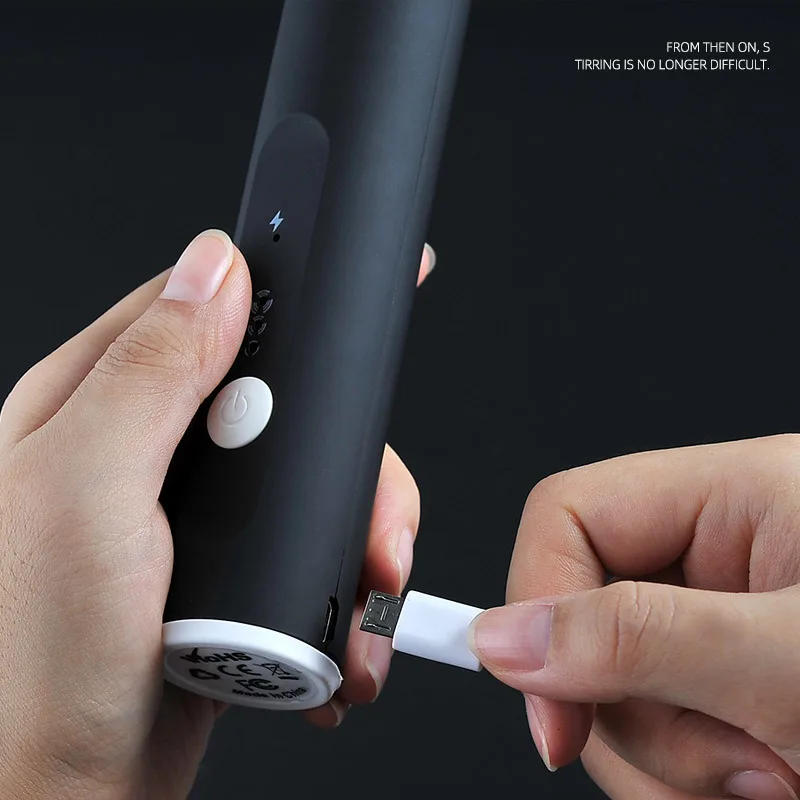 Description Picture 3 of itemHandheld Electric Milk Frothers USB Rechargeable Portable Blender Foamer  Coffee Cappuccino Cream High Speeds Whisk Mixer