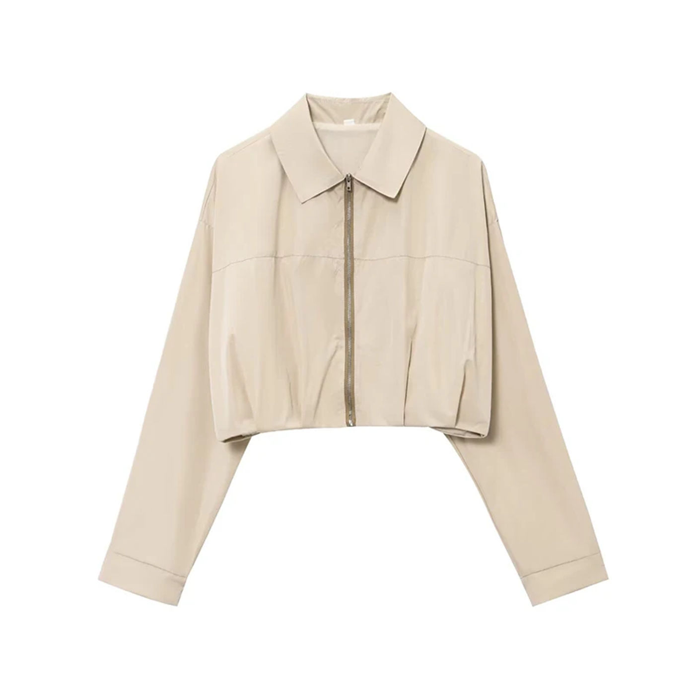 Description Picture 5 of itemRAFZNB Fashion Loose Short Jacket Coat for Women Turn-down Collar Long Sleeve Coats Casual Female Outerwear Chic Tops