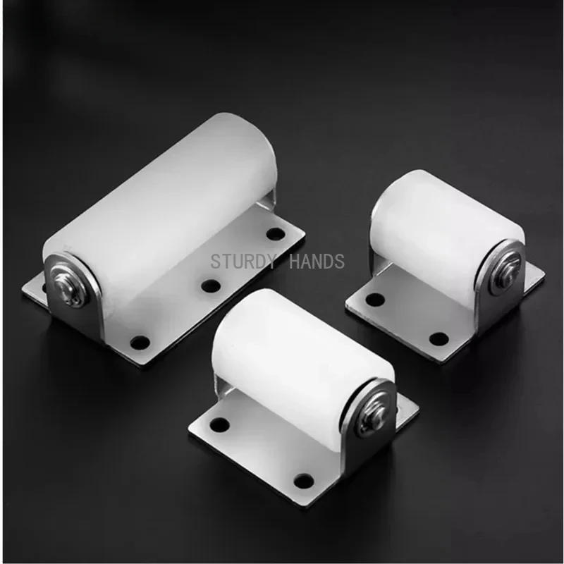 Description Picture 5 of item1 stainless steel bracket nylon pulley silent bearing push-pull shower door roller furniture hardware accessories