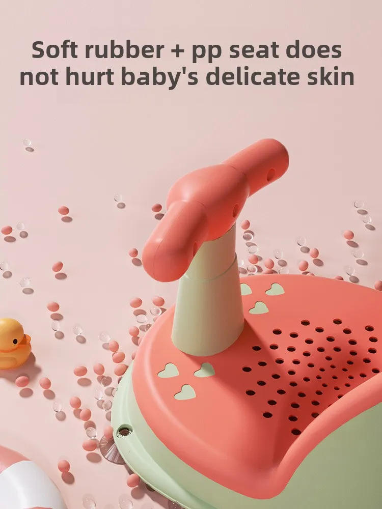 Description Picture 5 of itemBaby Bathtub Seat Is Safe Non Slip and Suitable for Newborn Adorable Shower Seats for Children Aged 6-18 Months Bath Accessories