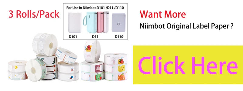Description Picture 2 of itemNiimbot D110 Label Maker Machine Mini Pocket Thermal Label Printer All in One DIY Date Sticker Label Machine Various Label Paper