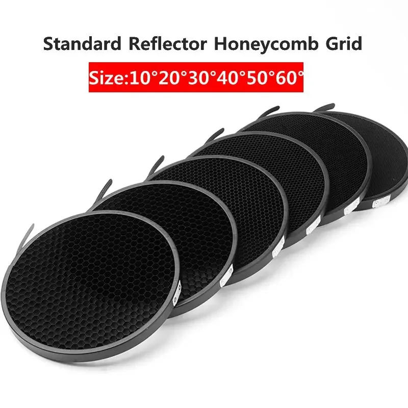 Description Picture 2 of itemGodox Honeycomb Grid Diffuser 6.7'' 17cm 10 20 30 40 50 60 Degree for Bowens Standard Reflector Photography Studio Flash Light