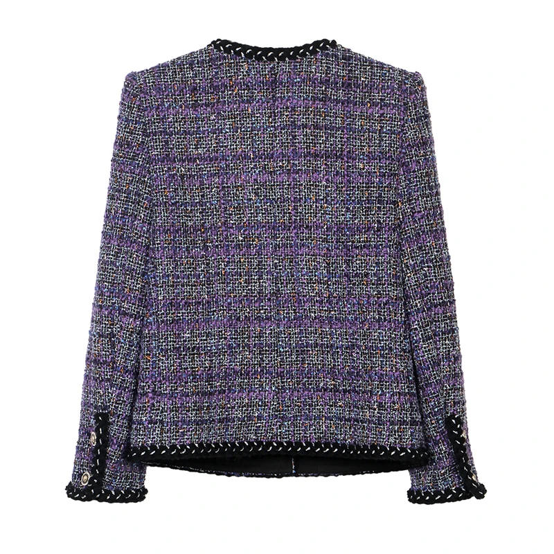 Description Picture 3 of item2025 new fashionable temperament comfortable and elegant Zixia Fairy light luxury tweed jacket