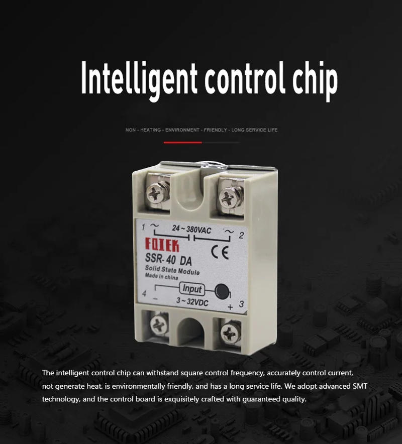 Description Picture 3 of itemSolid State Relay SSR-10DA SSR 25DA SSR-40DA Ac Dc Converter Input 3-32VDC Power Supply Load 24-380VAC 10DA 25DA 40DA 12V Relay