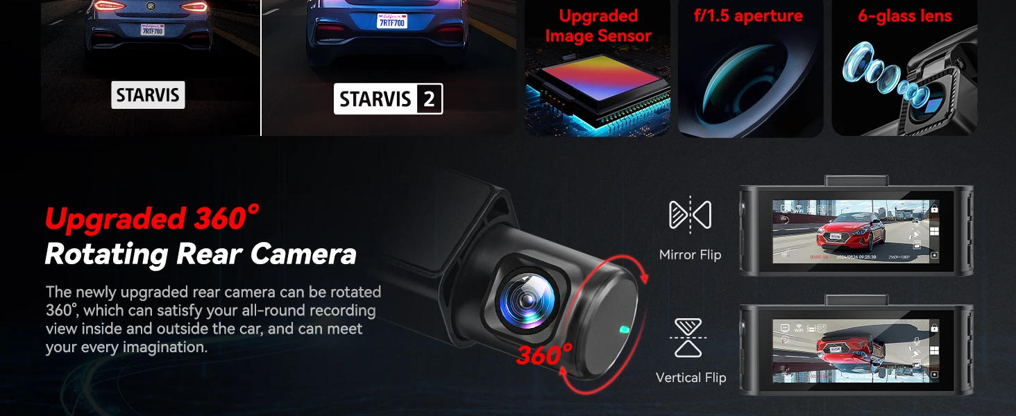 Description Picture 4 of itemREDTIGER F7N PRO Dash Camera 4K Video Recorder  Built In WiFi GPS FOV 170 Dash Cam With SONY STARVIS 2 SENSOR Night Vision