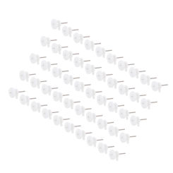50 Pcs Heavy Duty Clothes Hanger No Trace Hook Nail Photo Frame Holders Nails Picture Wall-mounted Hangers White