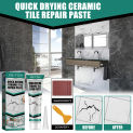 Practical Floor Tile Repair Cream Environmentally Universal Ceramic Repair Agent Quick-Drying Waterproof for Floor Wall Tile